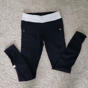 SOLD- Lululemon speed tights with ankle ruching